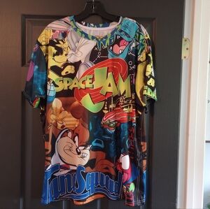 Y2K Space Jam New Legacy Movie Throwback 90s Aesthetic All Over Graphics Mens XL